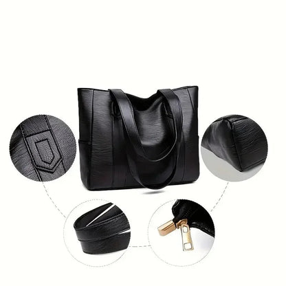 Elegante borsa a tracolla in pelle dallo stile retrò e dalla superficie liscia. 4