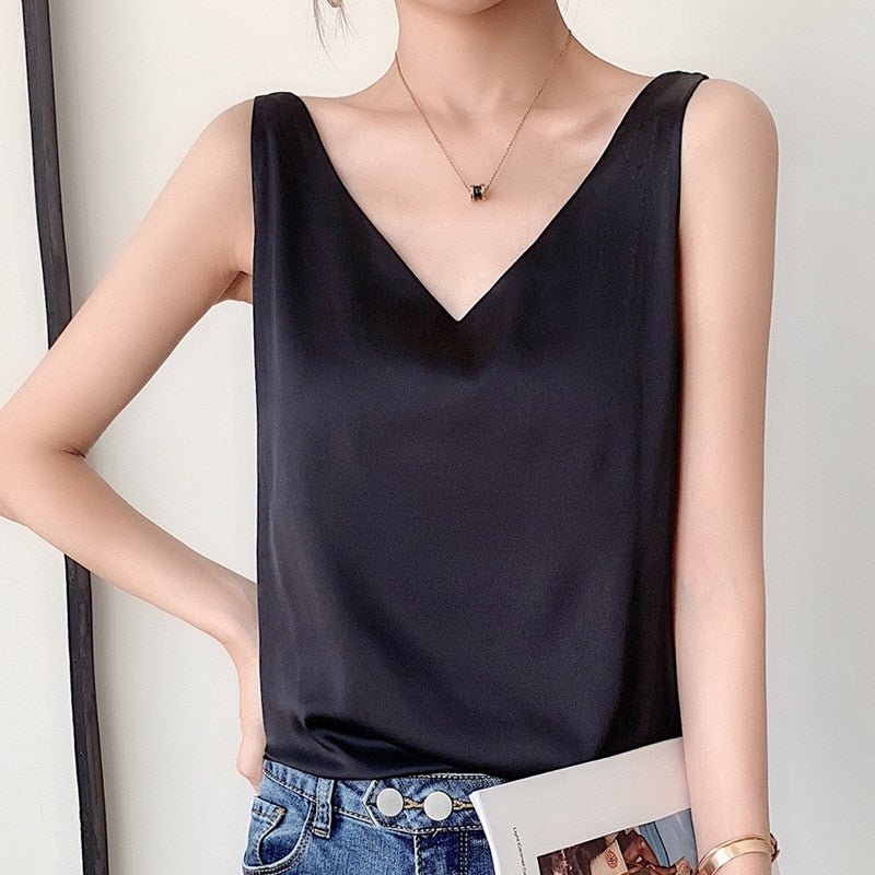 Elegante top con scollo a V da donna – Trigala 0