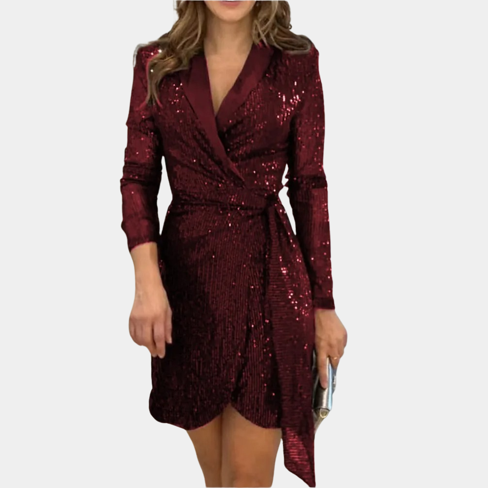 Elviana - Elegante abito blazer da donna con cintura 0