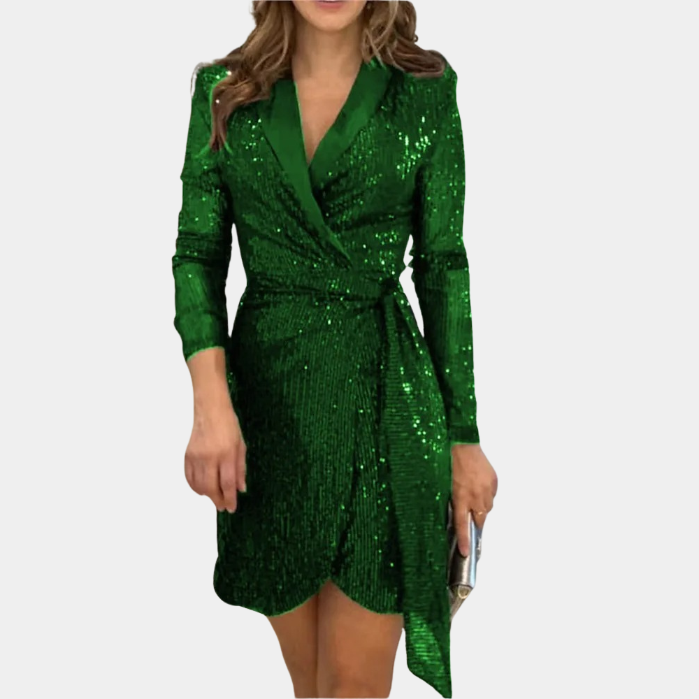 Elviana - Elegante abito blazer da donna con cintura 1
