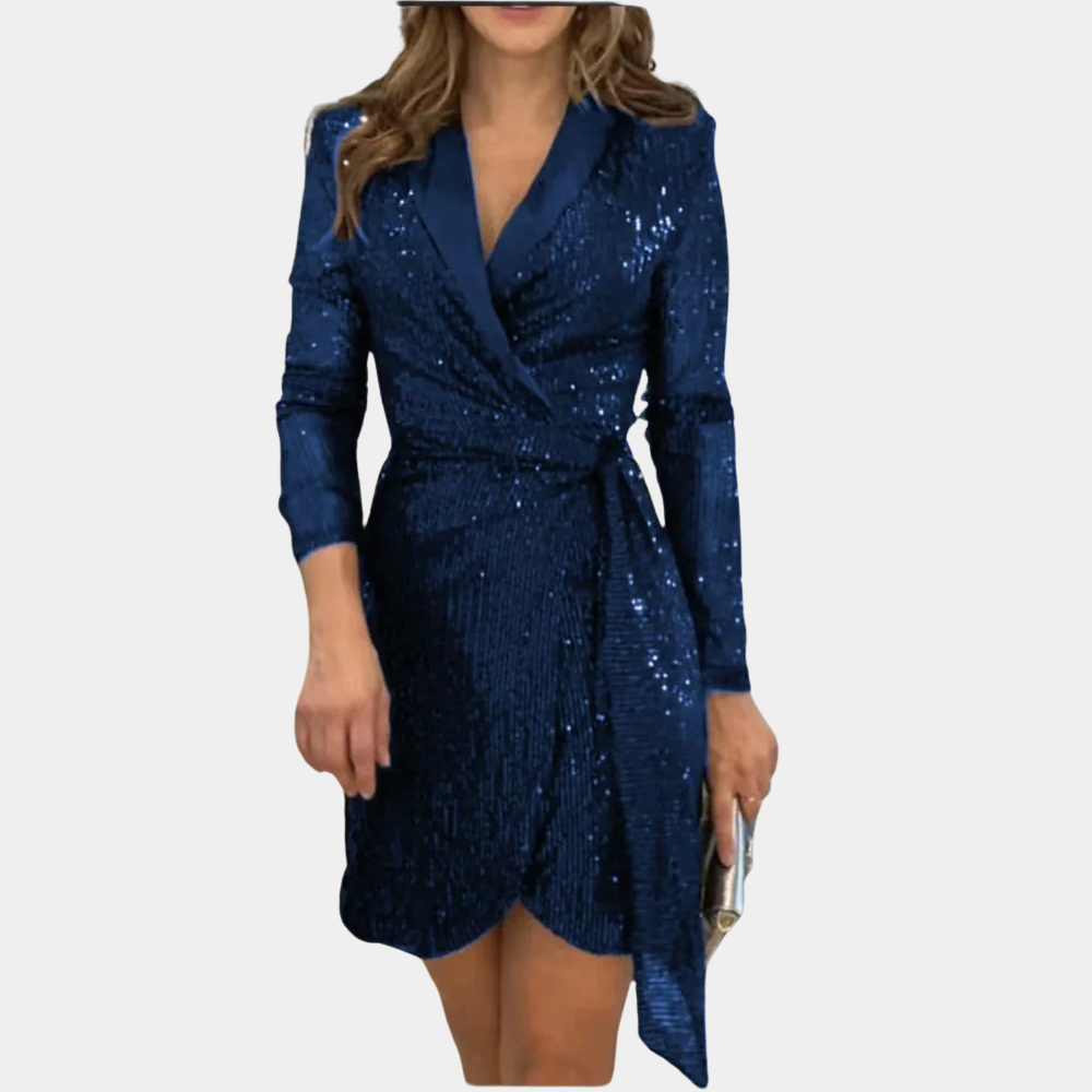 Elviana - Elegante abito blazer da donna con cintura 2