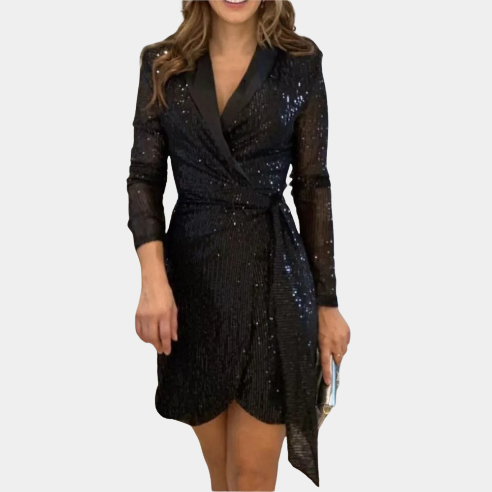 Elviana - Elegante abito blazer da donna con cintura 3