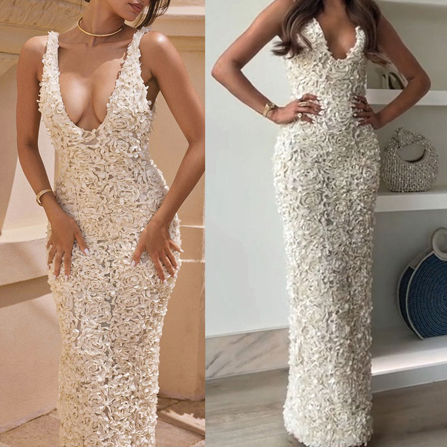 Elysia Elegante | Abito Cerimonia Donna in Pizzo Midi 0