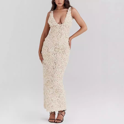 Elysia Elegante | Abito Cerimonia Donna in Pizzo Midi 3