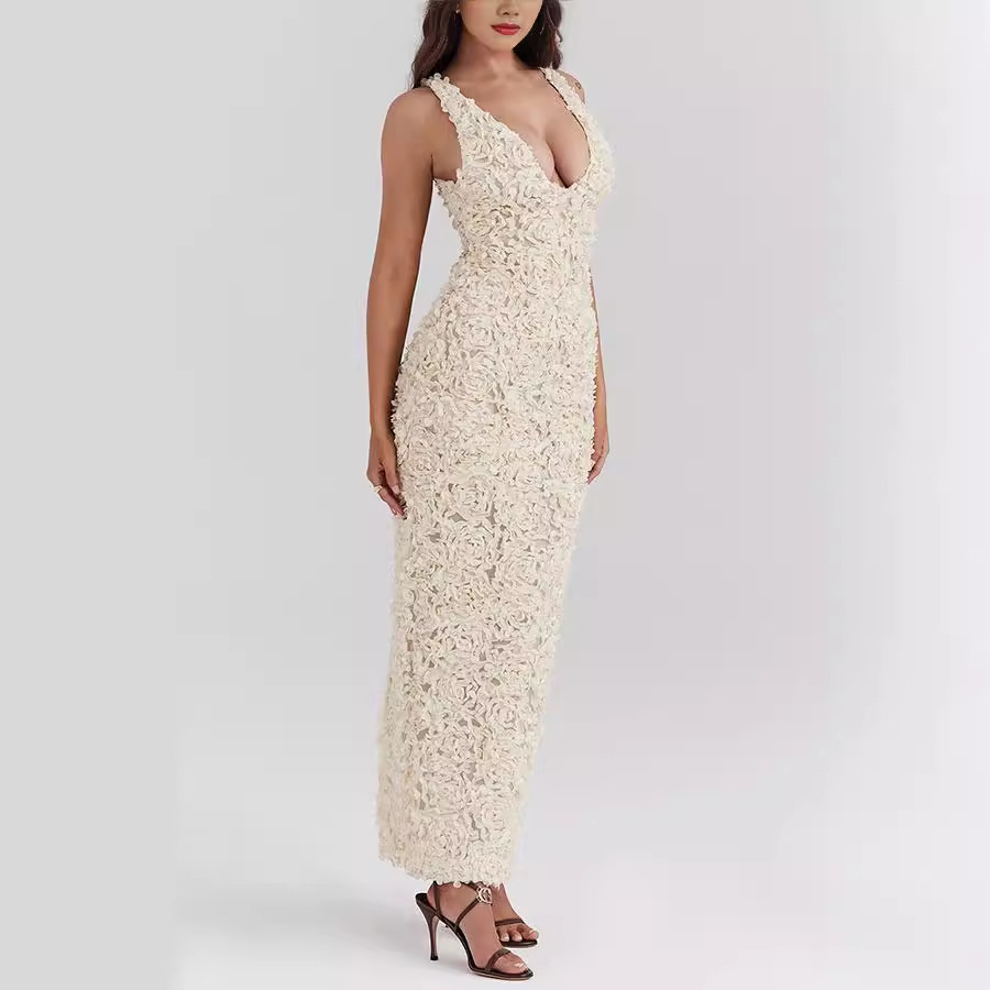 Elysia Elegante | Abito Cerimonia Donna in Pizzo Midi 6