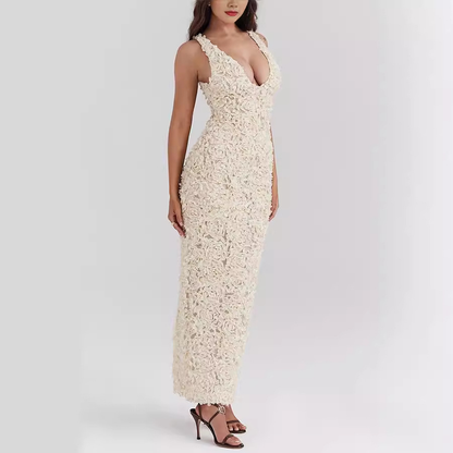 Elysia Elegante | Abito Cerimonia Donna in Pizzo Midi 6