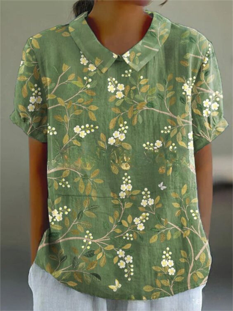 Elysia | Blusa Donna con Stampa Floreale Vintage 1
