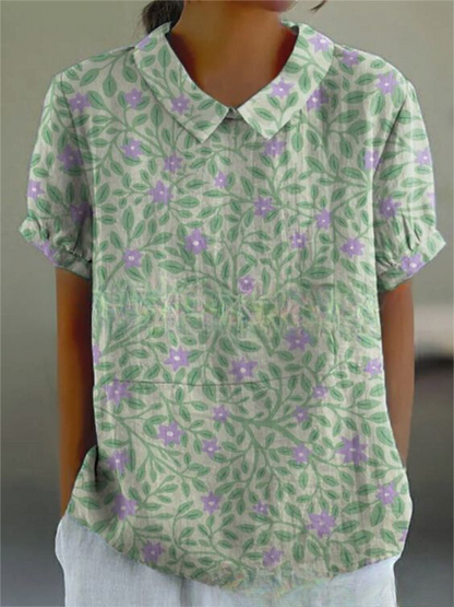 Elysia | Blusa Donna con Stampa Floreale Vintage 2