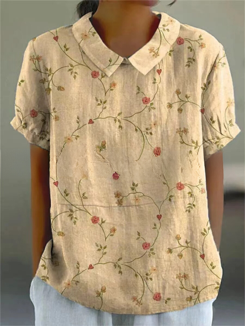 Elysia | Blusa Donna con Stampa Floreale Vintage 4