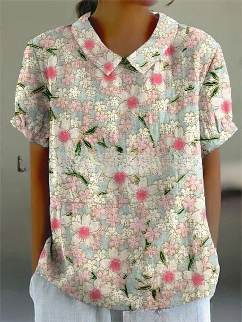 Elysia | Blusa Donna con Stampa Floreale Vintage 6