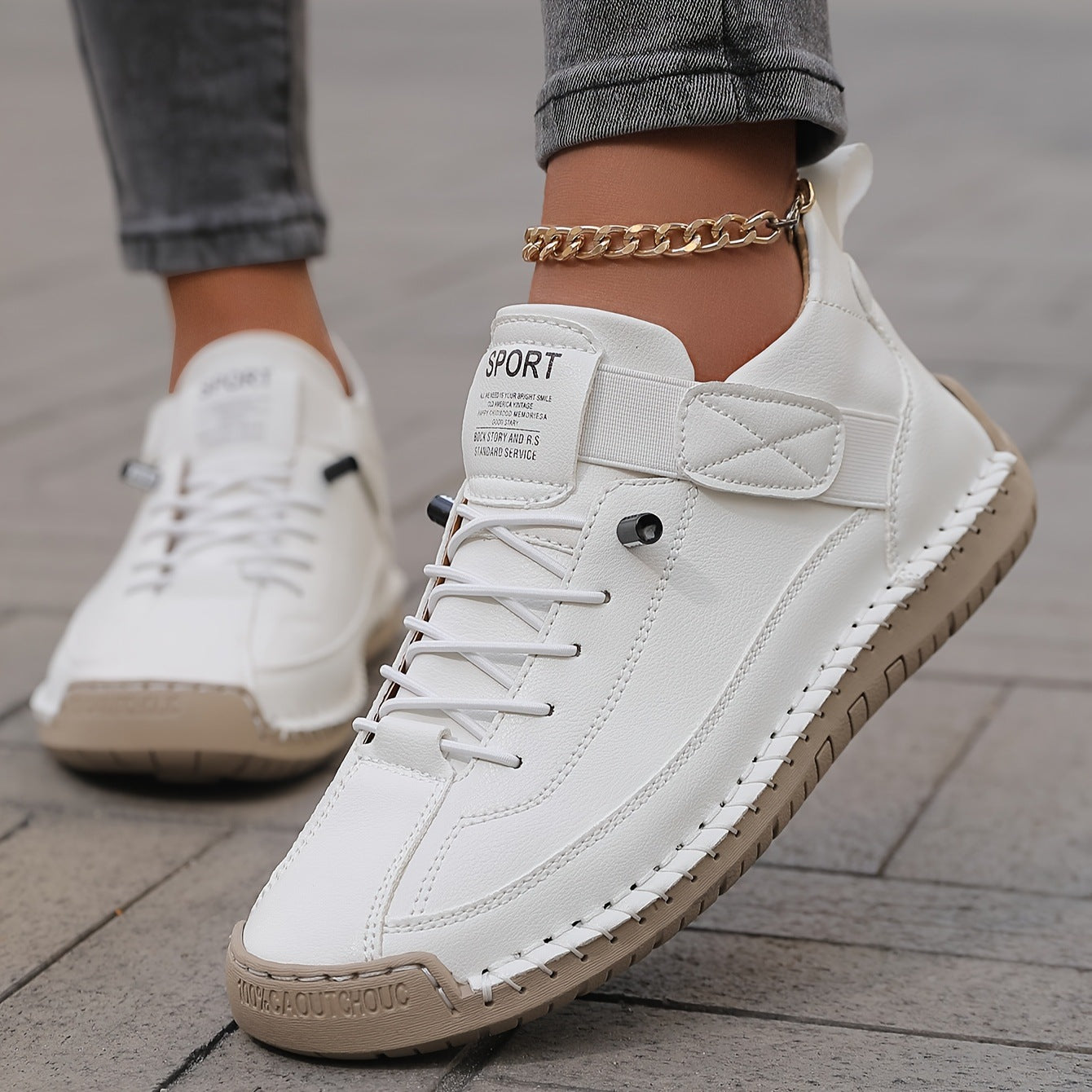 Elysian | Sneakers Bianche Donna Leggere e Traspiranti 0