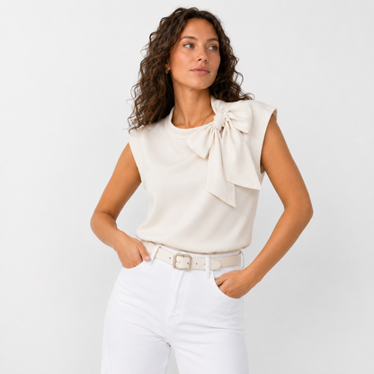 FRESH LABEL | Camicetta con fiocco Romy 1
