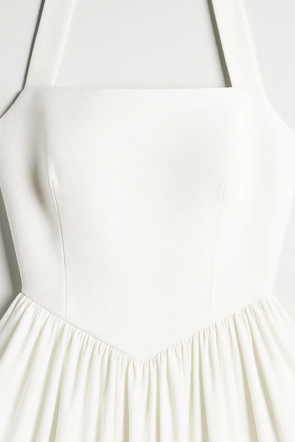 Feminine Elegance | Abito da Cerimonia Midi da Donna con Scollo All'Americana 3