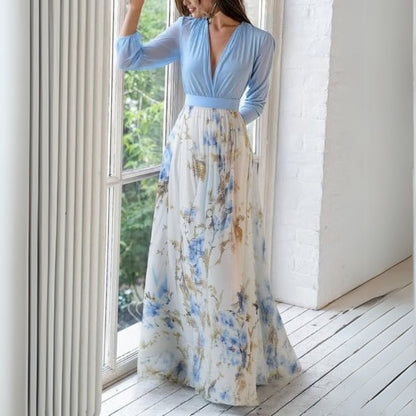 Fiorenza | Abito Maxi Floreale Donna da Cerimonia Elegante 1