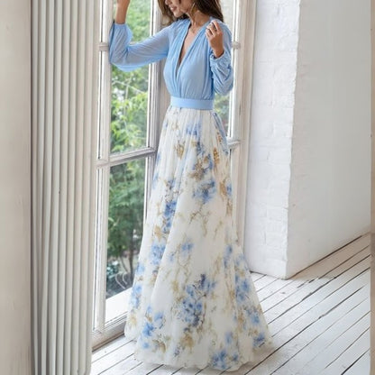 Fiorenza | Abito Maxi Floreale Donna da Cerimonia Elegante 2