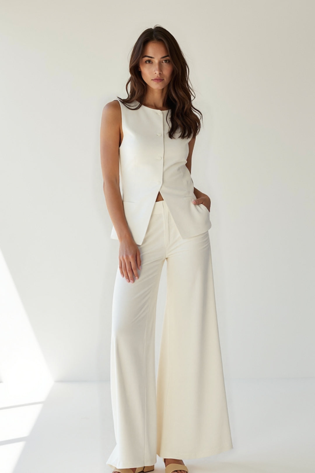 Fiorenza | Completo Donna Elegante con Pantaloni Ampi 0