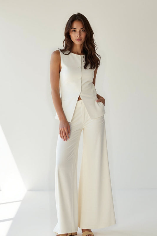 Fiorenza | Completo Donna Elegante con Pantaloni Ampi 0