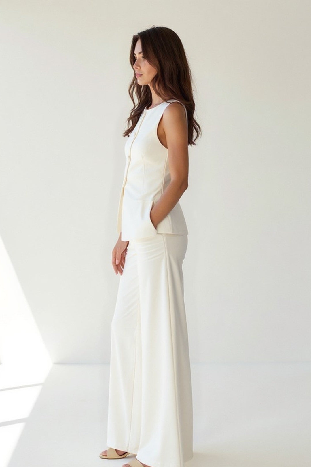 Fiorenza | Completo Donna Elegante con Pantaloni Ampi 1