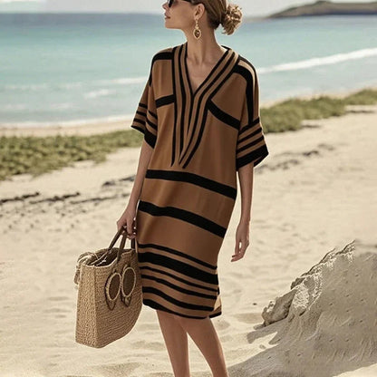 Fiorina | Abito da Donna a Righe Fluente Elegante 2
