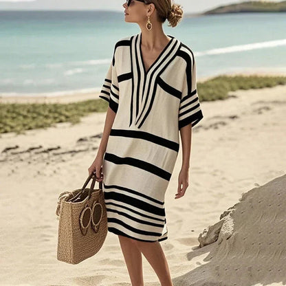 Fiorina | Abito da Donna a Righe Fluente Elegante 3