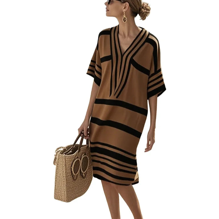 Fiorina | Abito da Donna a Righe Fluente Elegante 7