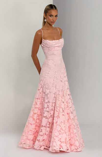 Fiorita | Maxi Abito da Donna Elegante con Motivo Floreale per Cerimonia 10
