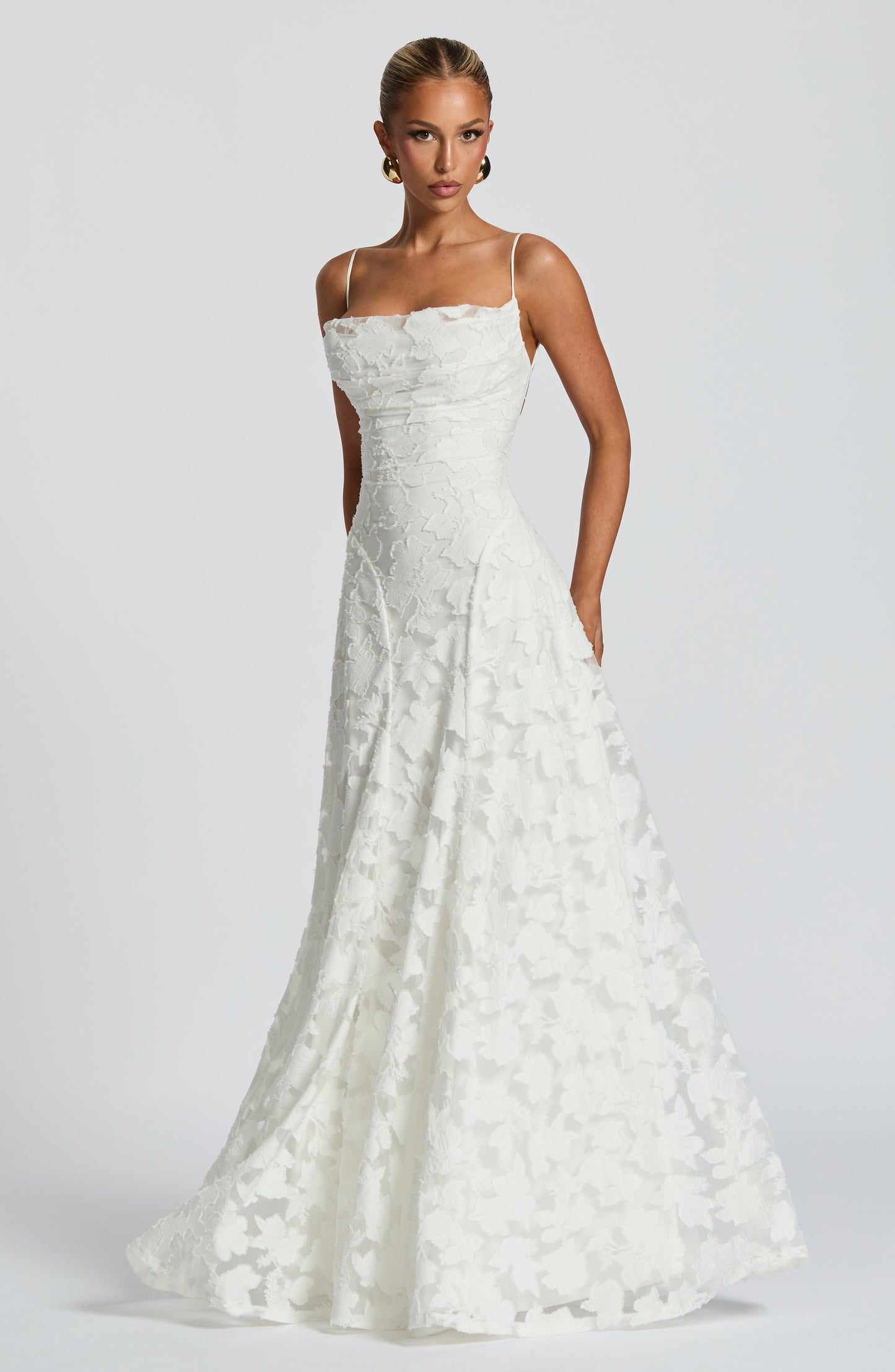 Fiorita | Maxi Abito da Donna Elegante con Motivo Floreale per Cerimonia 5
