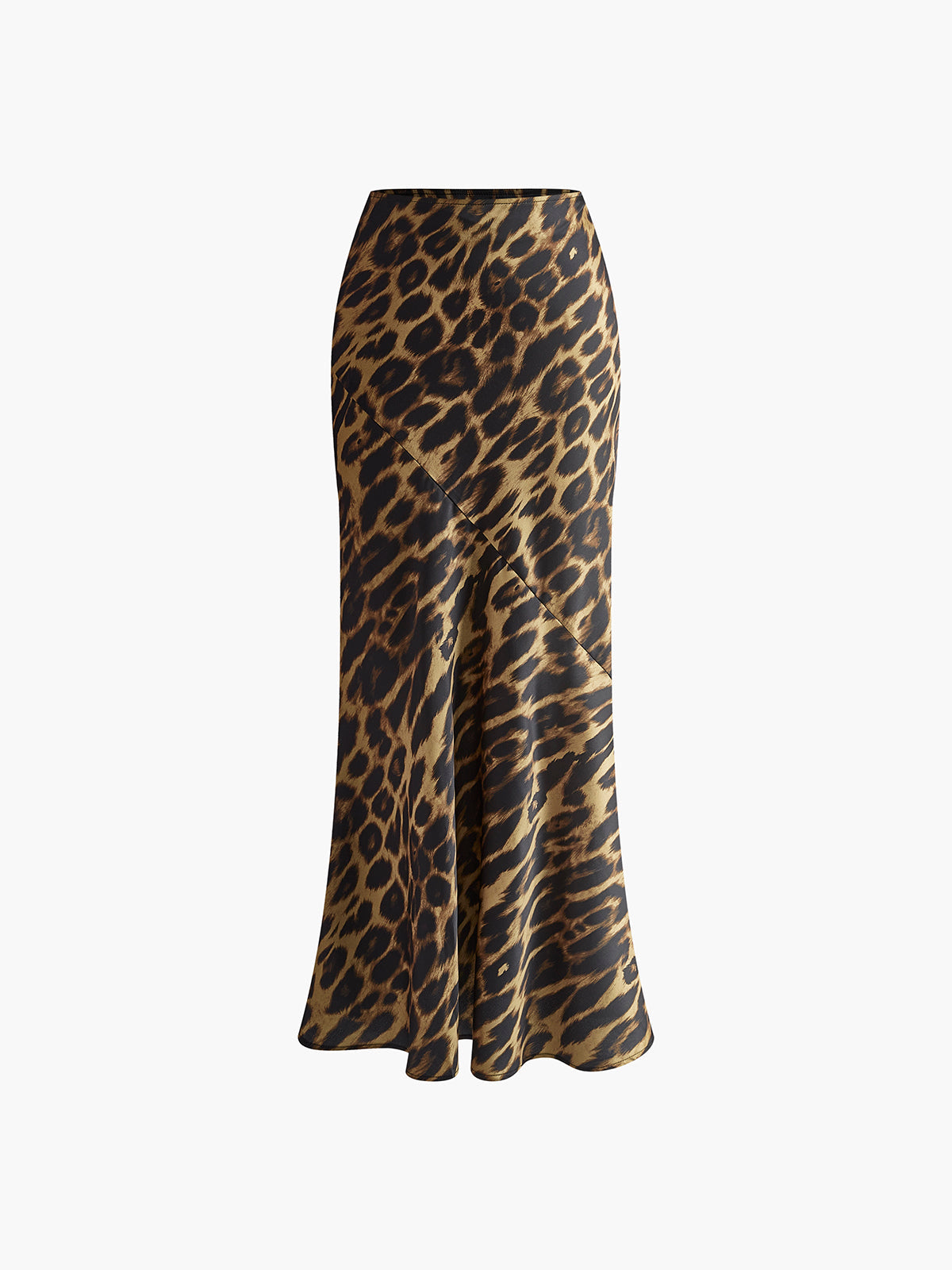 Gonna lunga aderente con stampa leopardata 4
