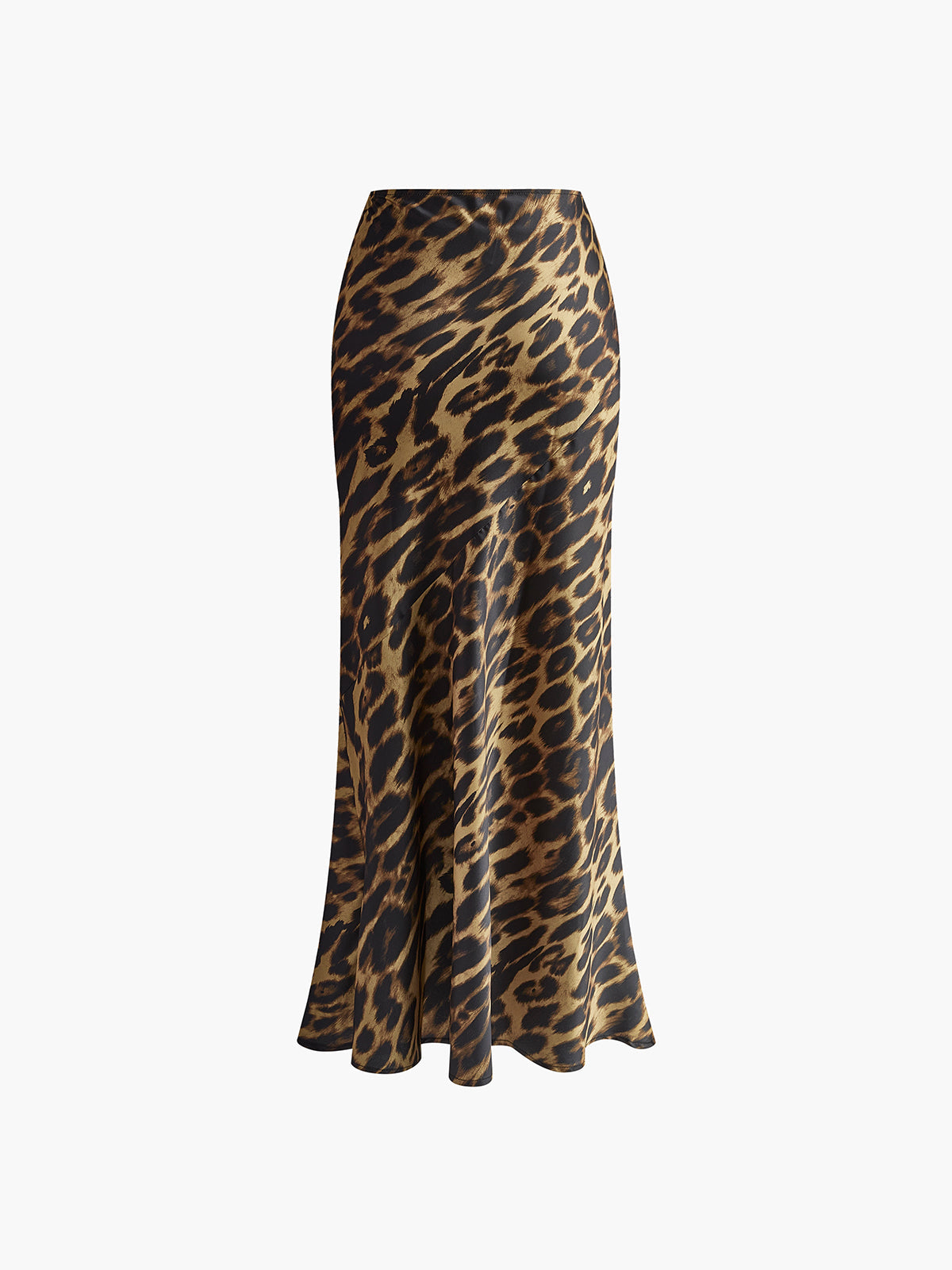 Gonna lunga aderente con stampa leopardata 5