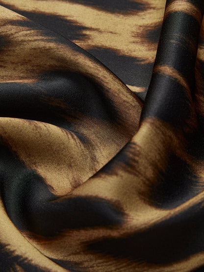 Gonna lunga aderente con stampa leopardata 6