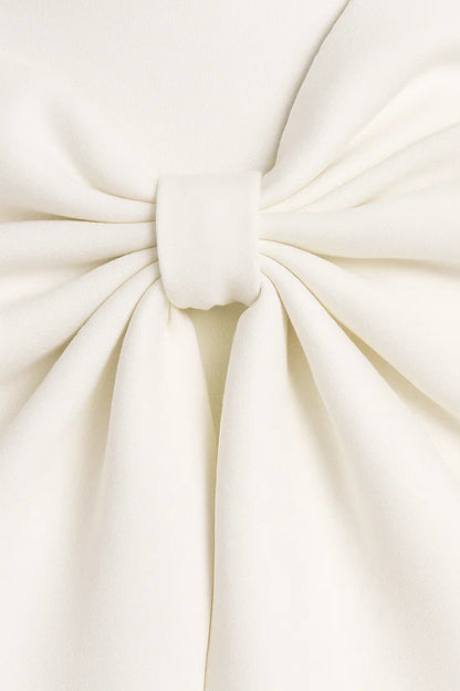 Grazia | Abito da Donna Elegante con Gonna Svasata e Fiocco per Cerimonie 4