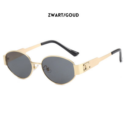 Ilaria | Occhiali da Sole Donna Oro Retrò con Lenti UV400 1