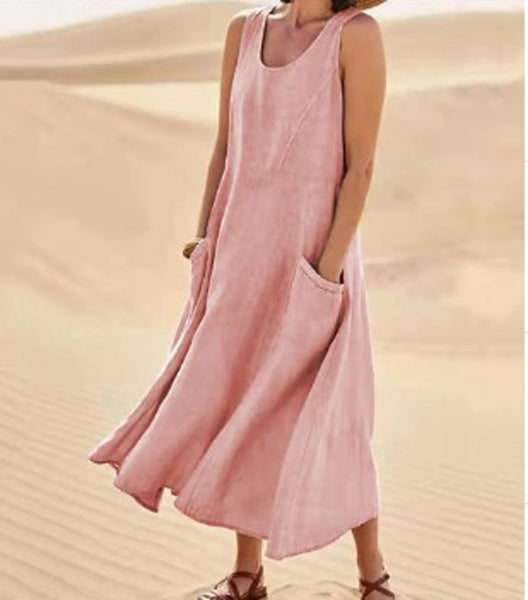 Isaline | Abito Donna in Cotone Leggero con Tasche 10