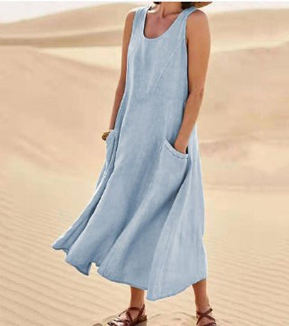 Isaline | Abito Donna in Cotone Leggero con Tasche 11