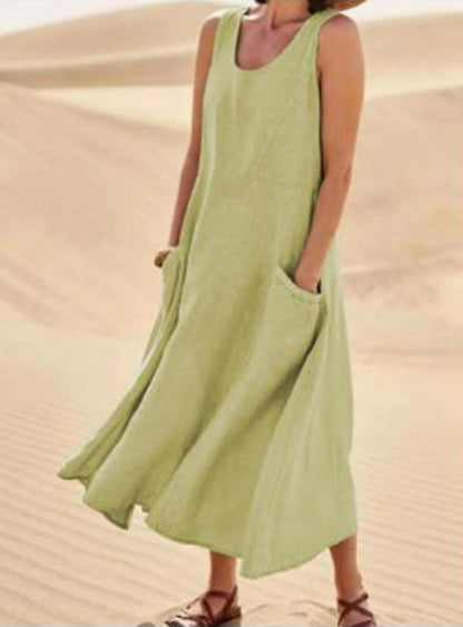 Isaline | Abito Donna in Cotone Leggero con Tasche 13