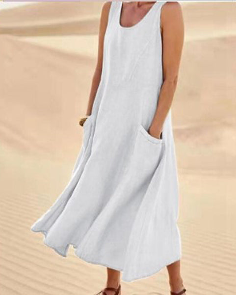 Isaline | Abito Donna in Cotone Leggero con Tasche 3