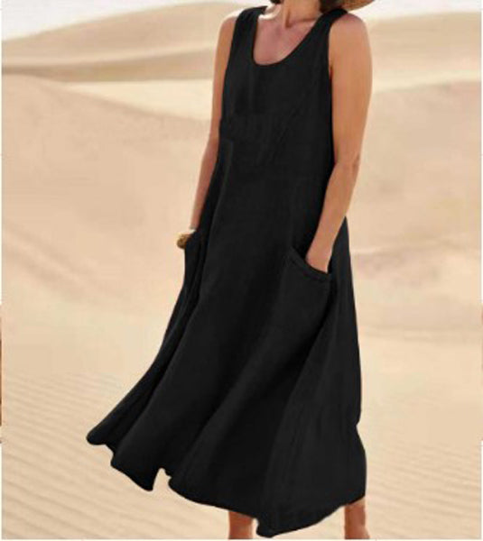 Isaline | Abito Donna in Cotone Leggero con Tasche 4