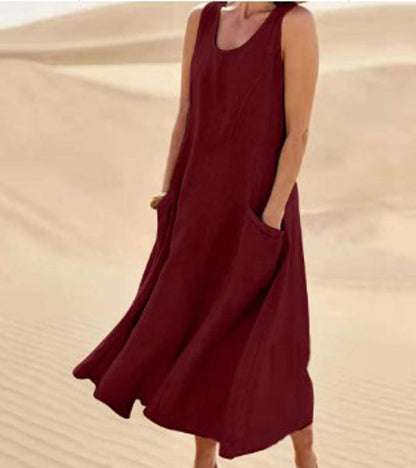Isaline | Abito Donna in Cotone Leggero con Tasche 5