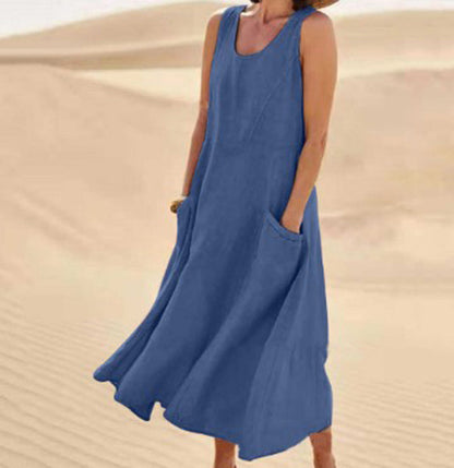 Isaline | Abito Donna in Cotone Leggero con Tasche 6