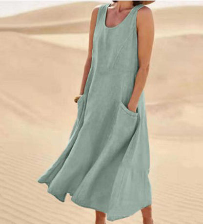 Isaline | Abito Donna in Cotone Leggero con Tasche 7