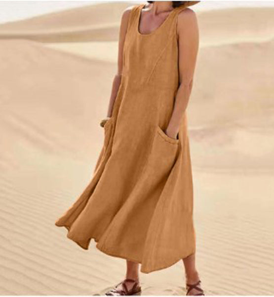 Isaline | Abito Donna in Cotone Leggero con Tasche 8