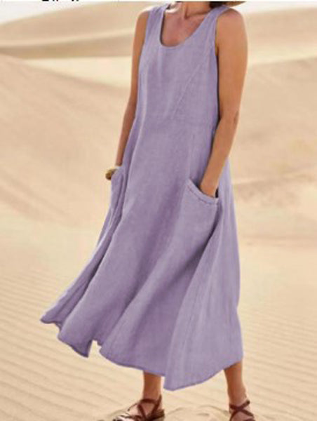 Isaline | Abito Donna in Cotone Leggero con Tasche 9