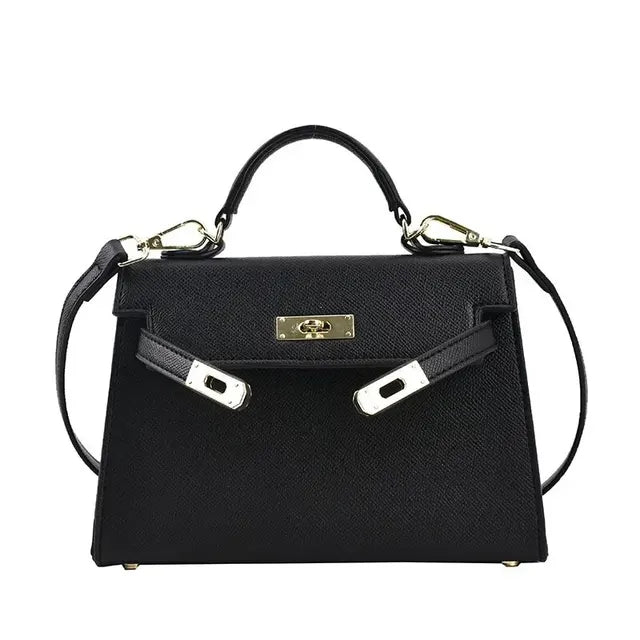 Jasmine | Borsa Tracolla Donna Elegante in Pelle Nera 0