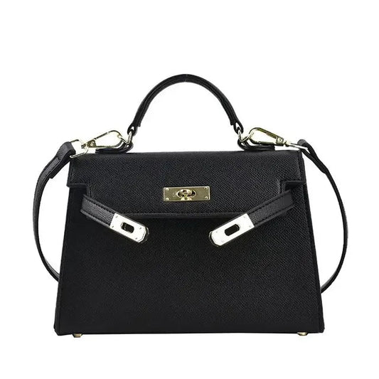 Jasmine | Borsa Tracolla Donna Elegante in Pelle Nera 0