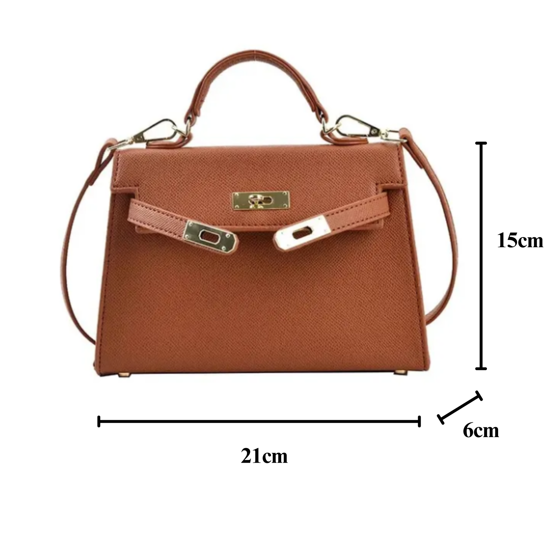 Jasmine | Borsa Tracolla Donna Elegante in Pelle Nera 8