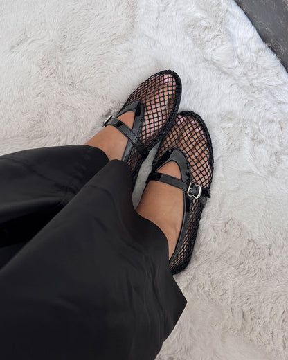 Juliette | Ballerine Eleganti da Donna in Mesh e Pelle Morbida 4