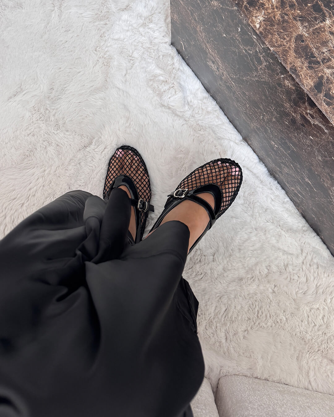 Juliette | Ballerine Eleganti da Donna in Mesh e Pelle Morbida 5
