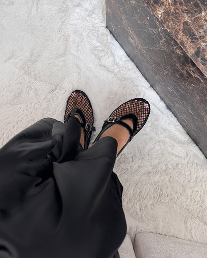 Juliette | Ballerine Eleganti da Donna in Mesh e Pelle Morbida 5