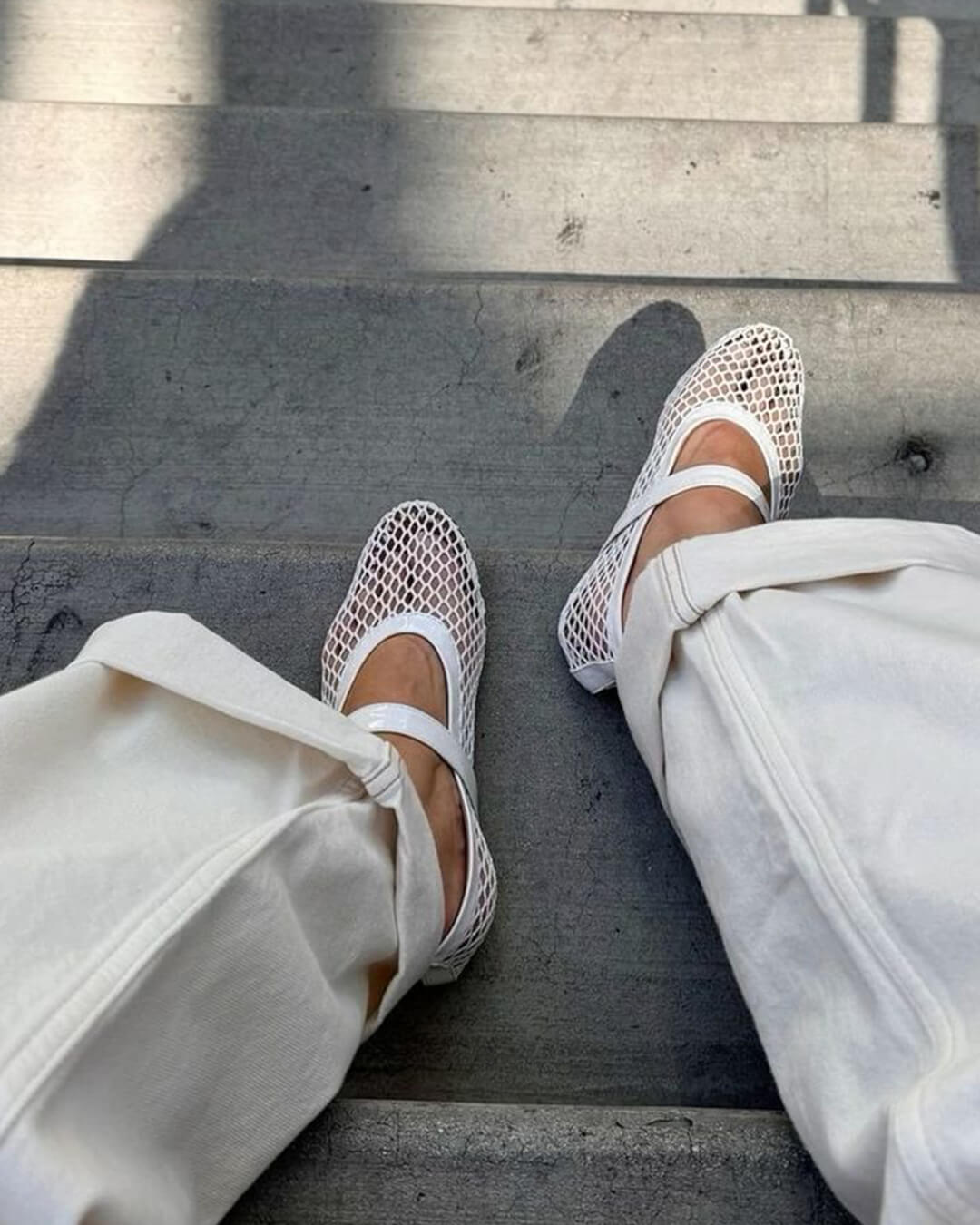 Juliette | Ballerine Eleganti da Donna in Mesh e Pelle Morbida 7