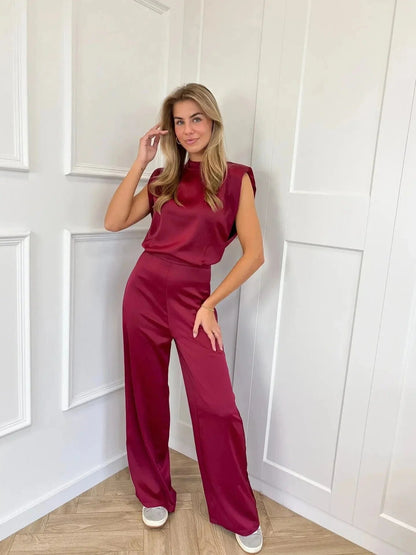 Juna – Elegante tuta senza schienale con gamba larga 1